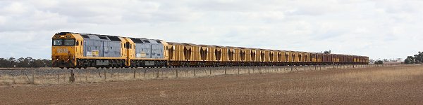 First PN hauled Hopetoun to Hamilton mineral sands train.